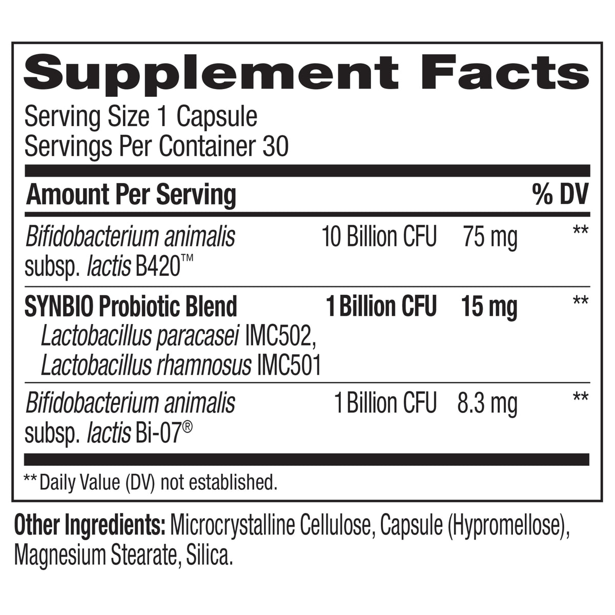  Precise Probiotics Metabolism Ingredients