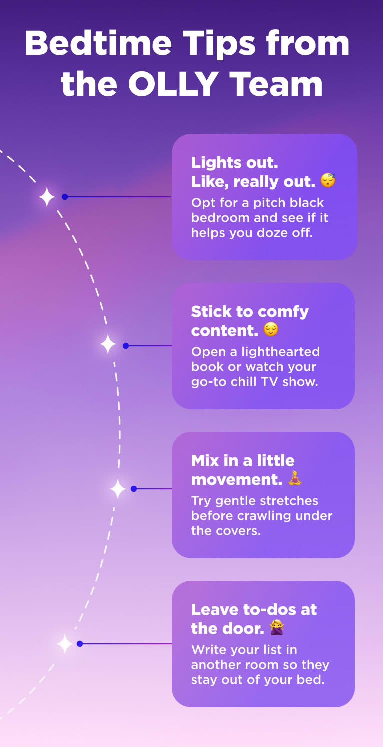 Inforgraphic on bedtime tips