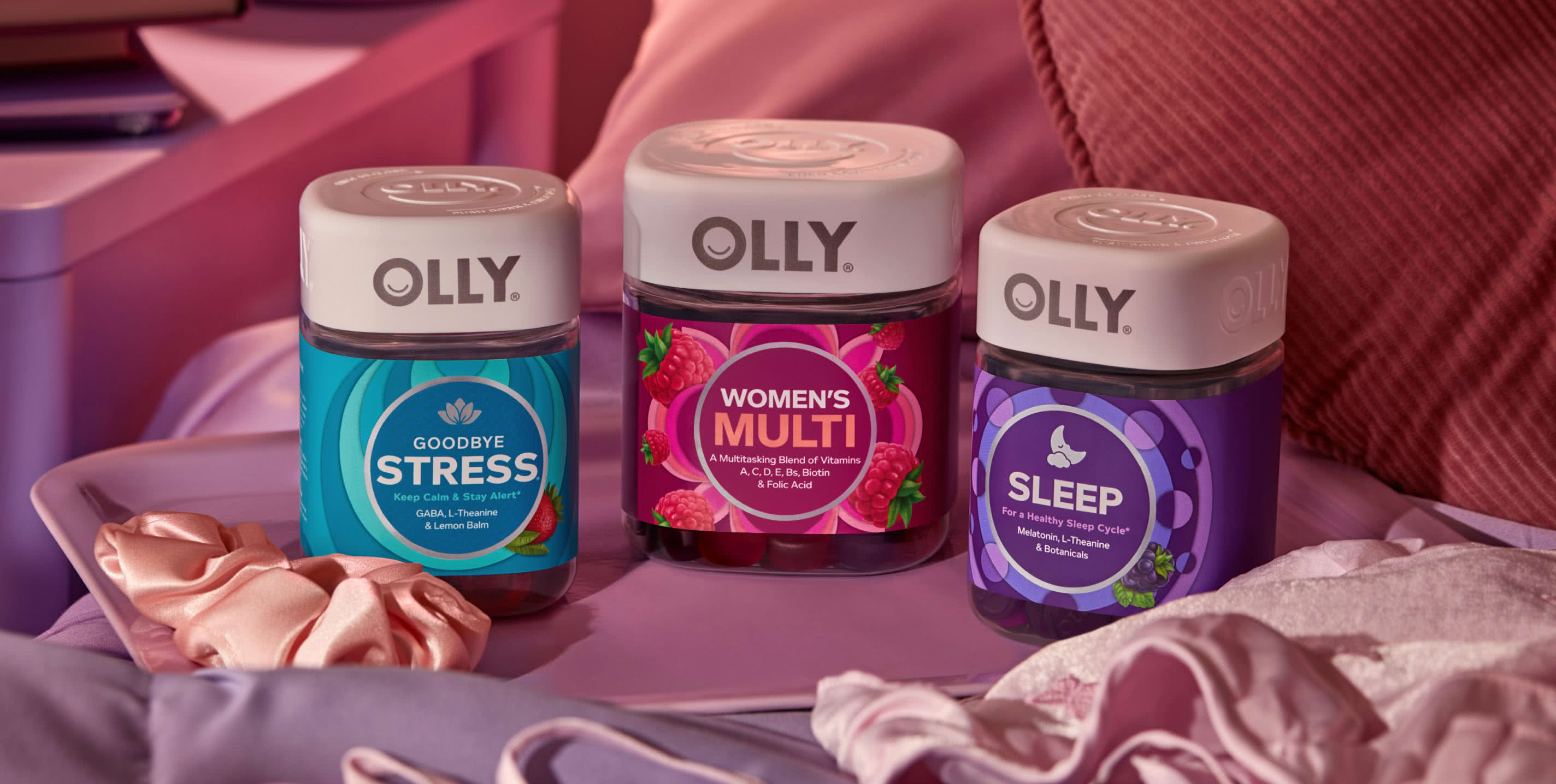 OLLY Goodbye Stress, Women’s Multi, and Sleep