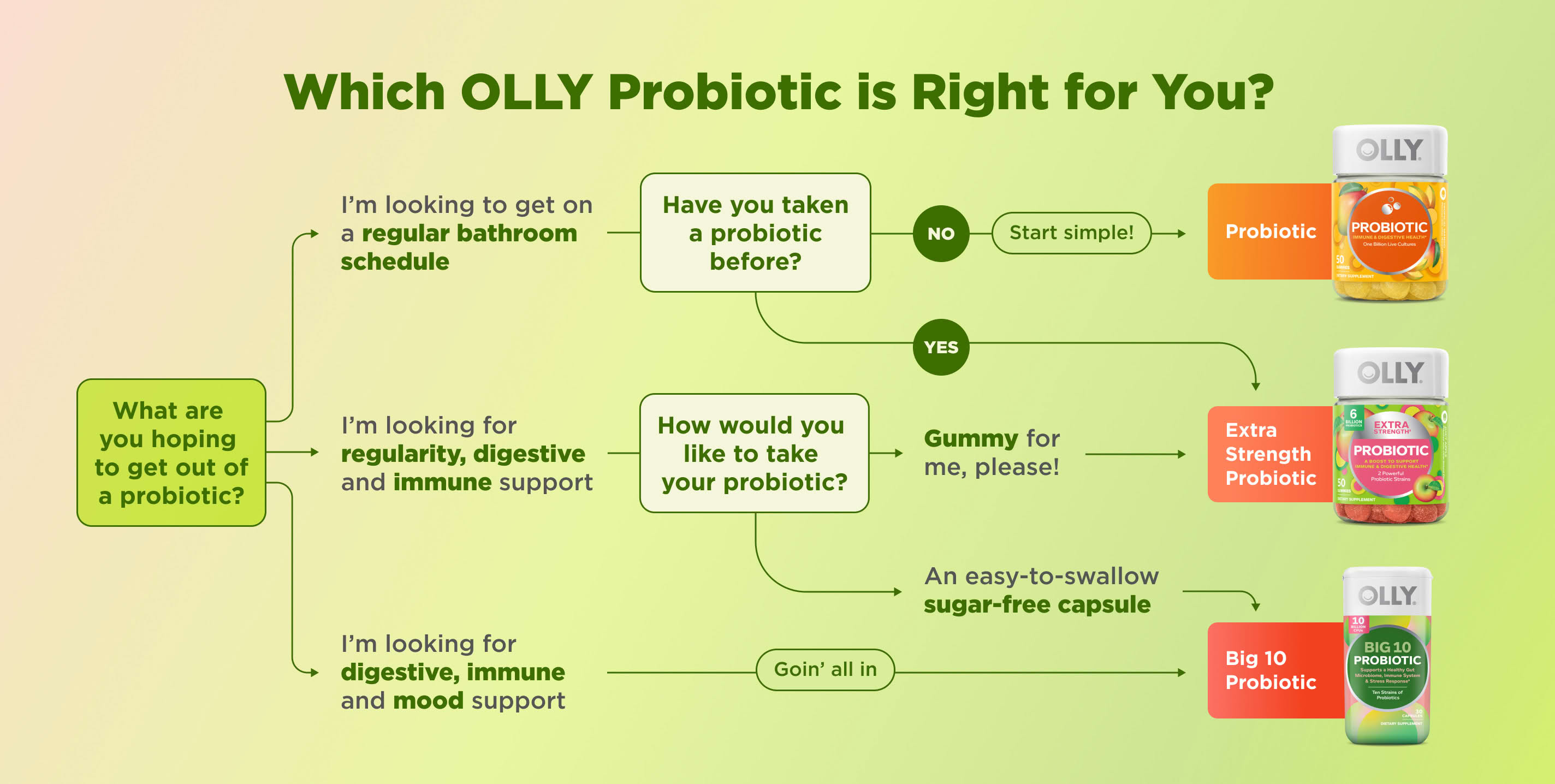 Which OLLY Probiotic is Right for You?